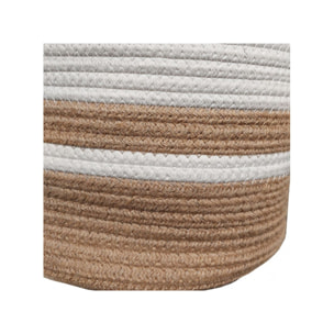 Panier à linge Marron et Blanc - HYGGE