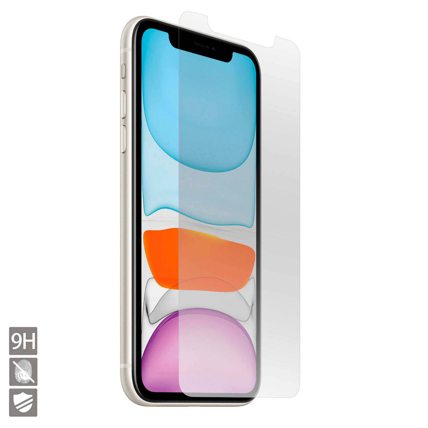 Proteggi schermo in vetro temperato per iPhone 11 Pro.