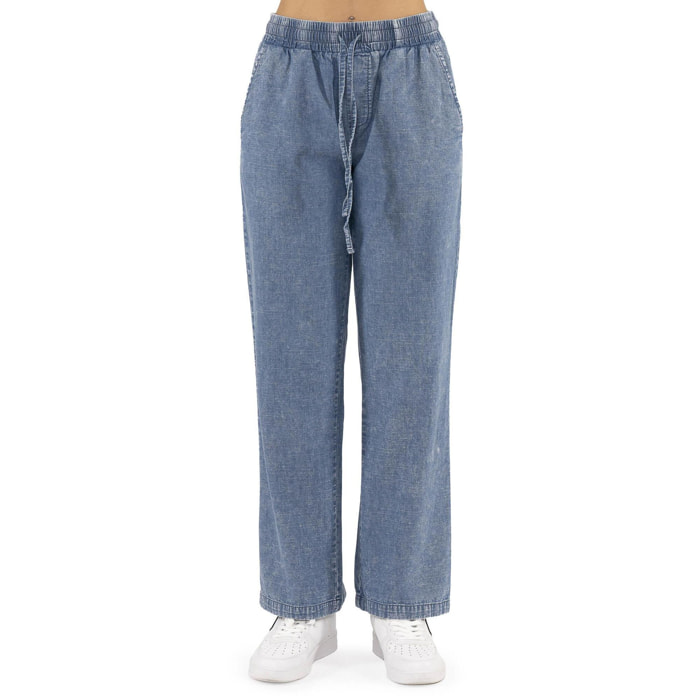 Pantalón vaquero de cambray Leone Fancy Stripes para mujer