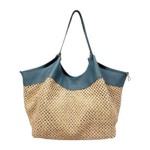 Bolso de hombro Cheval Firenze Madera Cielo Azul