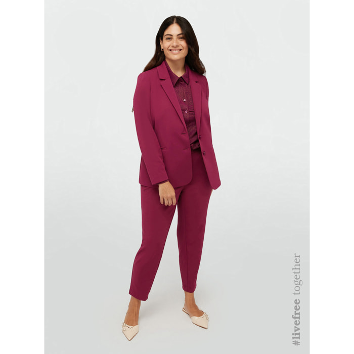 Fiorella Rubino - Blazer con dos botones - Burgundy