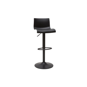 Tabourets de bar réglables design en métal noir (lot de 2) ONA