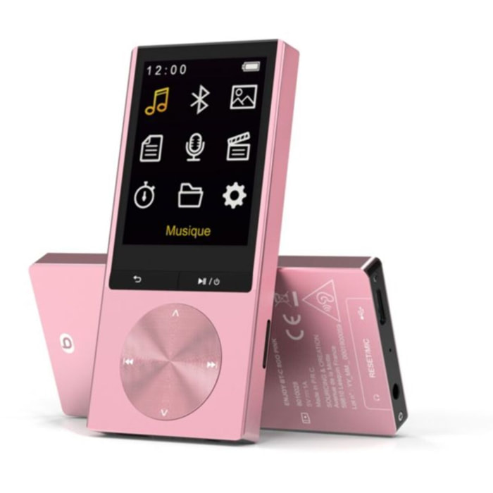 Lecteur MP4 ESSENTIELB Enjoy BT-C 8Go Rose