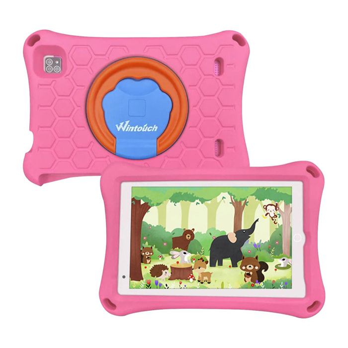 Tablet per bambini K81 PRO 3G WiFi. Sistema operativo Android 8. Schermo da 8'' 1280x800px. MTK6735 Quad Core da 1,3 GHz, 2 GB di RAM + 32 GB. Doppia fotocamera.