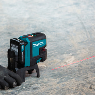 Láser de línea y cruz de 4 puntos MAKITA de 25 m 12 V CXT Li-Ion en bolsa - SK106DZ