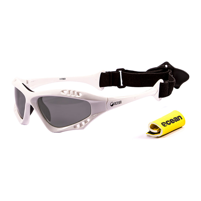 Gafas de deportes acuáticos OCEAN AUSTRALIA - Blanco brillante / Ahumada
