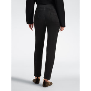 Elena Mirò - Jeans skinny en denim lavado washed - Negro