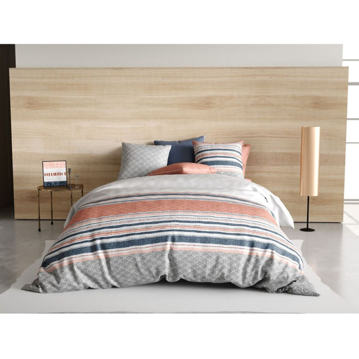 Parure Housse De Couette 3pcs 100% Coton 57fils Chakra