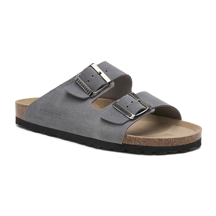 SANDALIA BABUNKERS GRIS