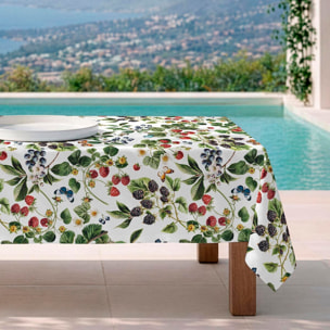 Mantel antimanchas Frutas bosque - 100% algodón -