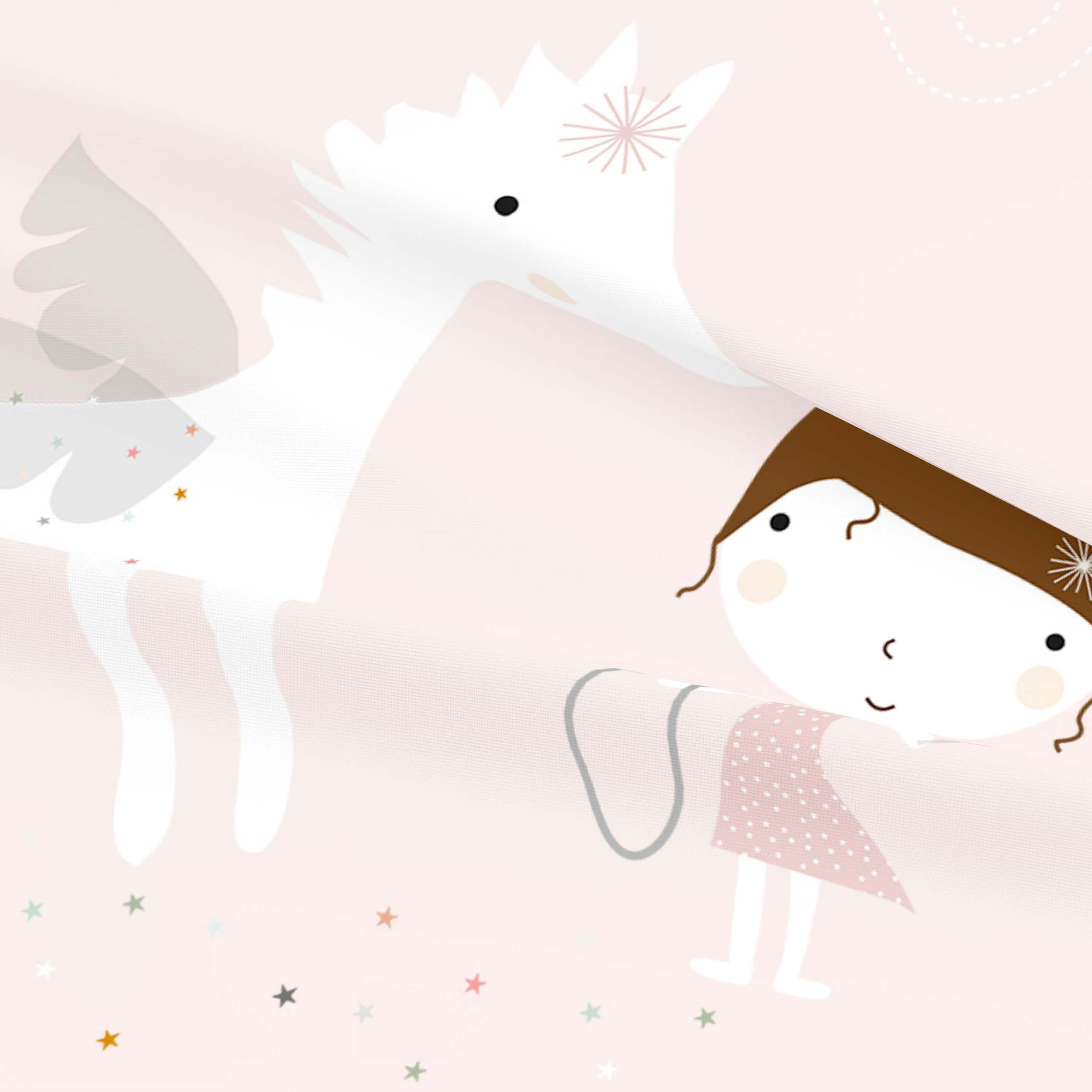 Juego de Sábanas Estampadas - Infantil - Incluye 1 Funda de Almohada - 100% Algodón - Cuna/Maxicuna - Pegaso Mágico A