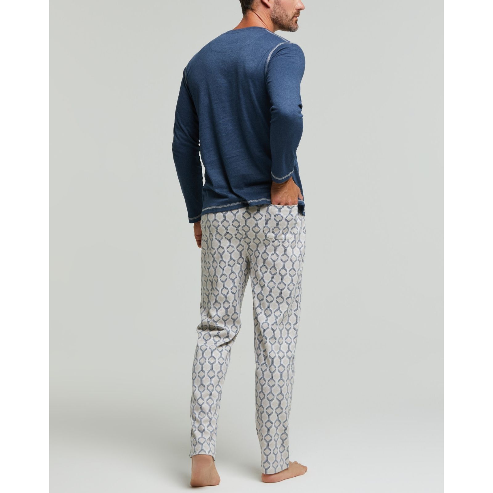 Pigiama lungo cotone interlock Barbera