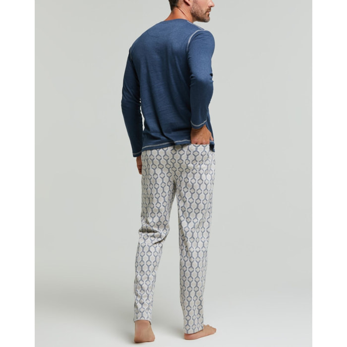 Pigiama lungo cotone interlock Barbera