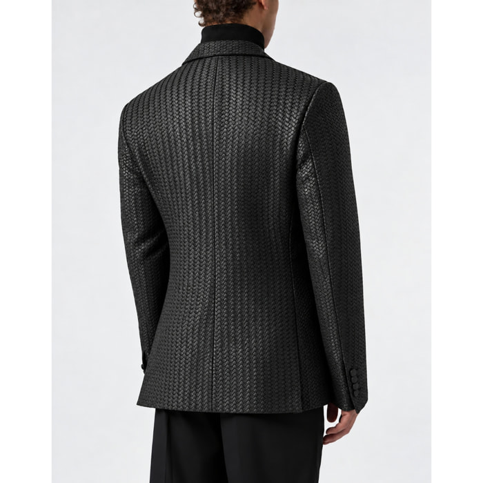 PHILIPP PLEIN Blazer de cuero