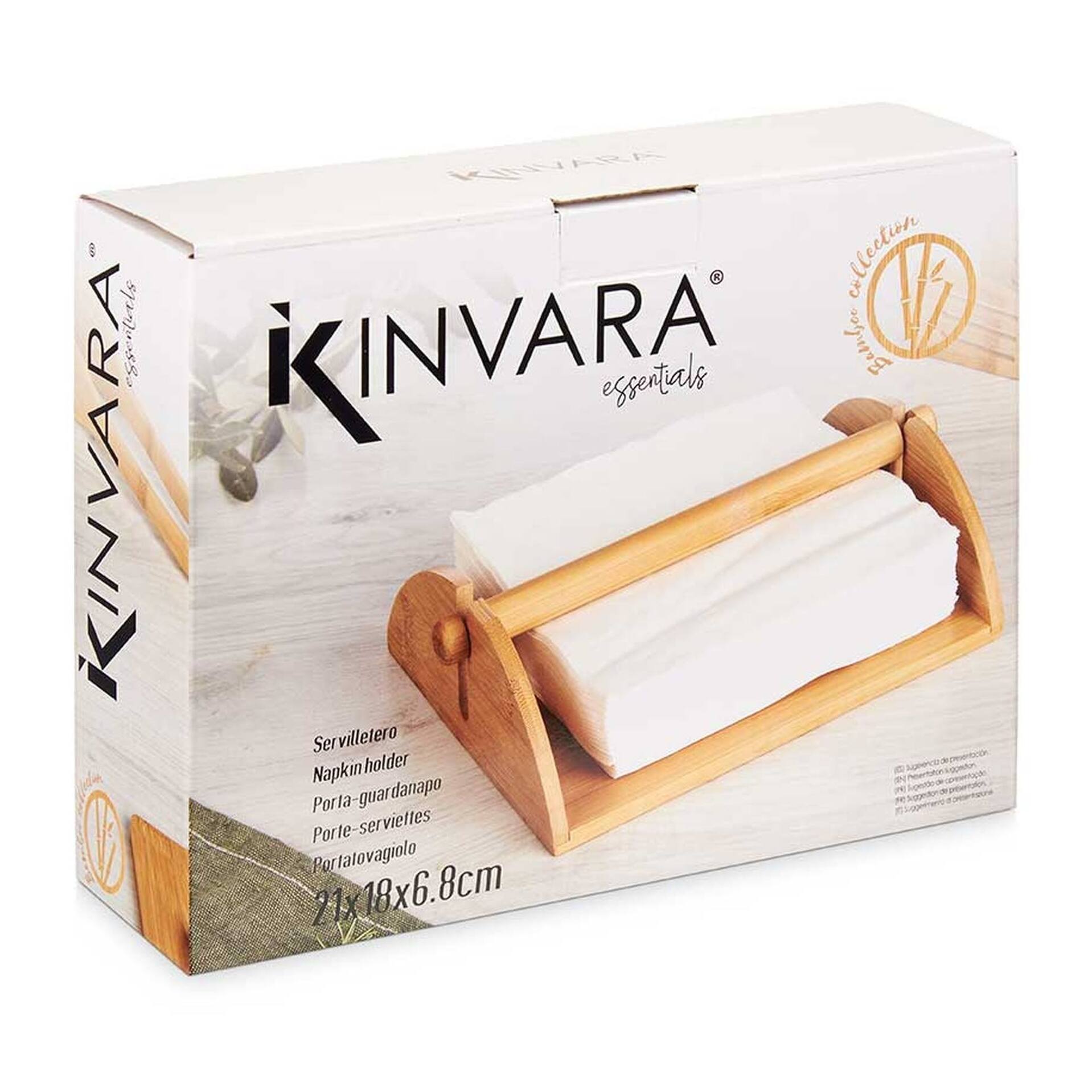 Quesera rectangular bambu con tapa colección kinvara