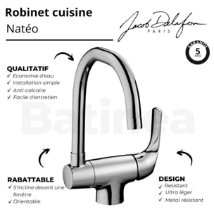 Mitigeur évier Natéo, orientable & rabattable