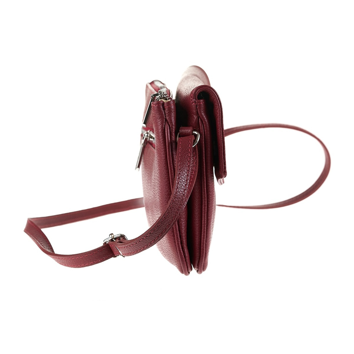 Borsa a tracolla da donna Made in Italy - Modello Seraphina Lux - 100% pelle - 26.0 x 18.0 x 4.0 cm