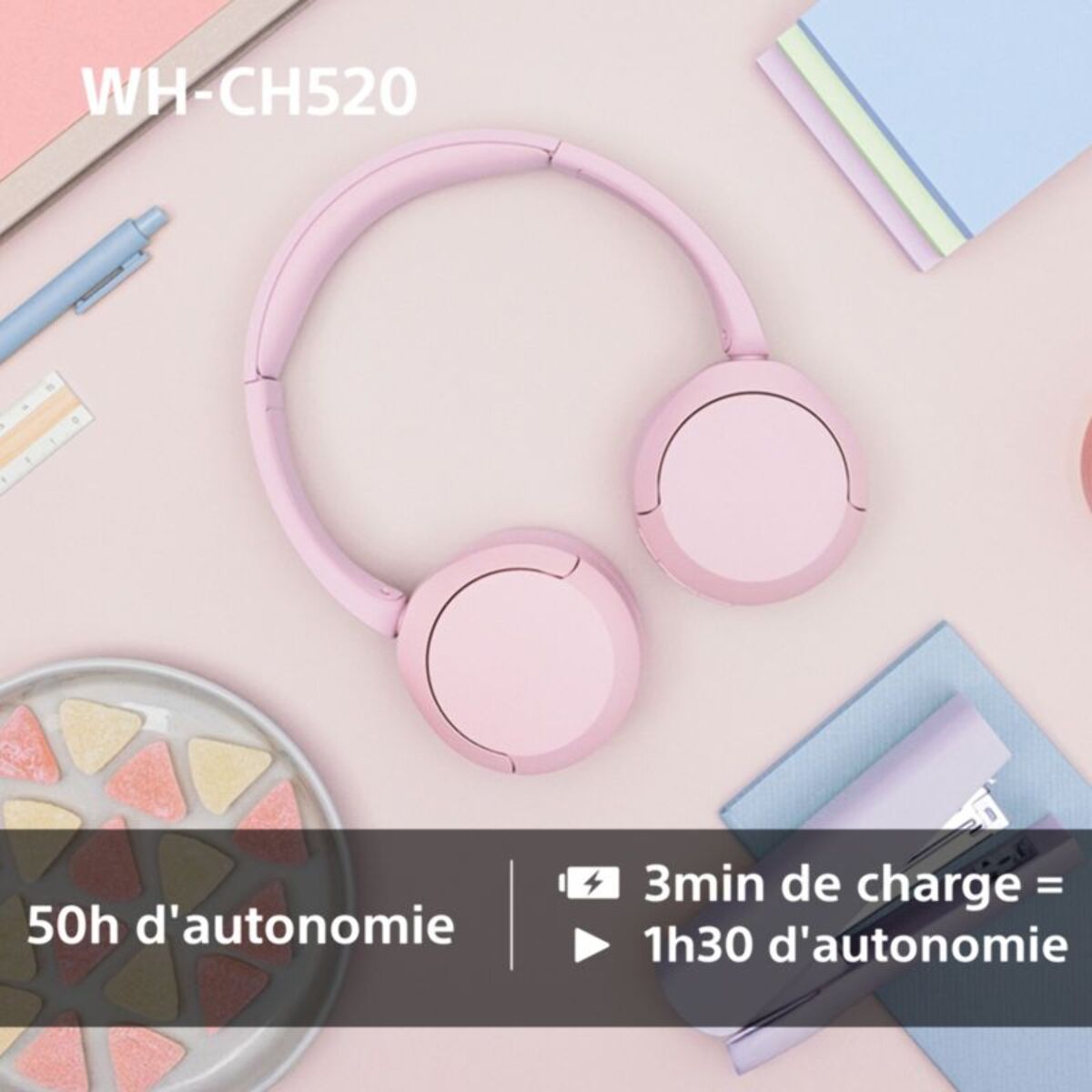 Casque SONY WH-CH520 Noir