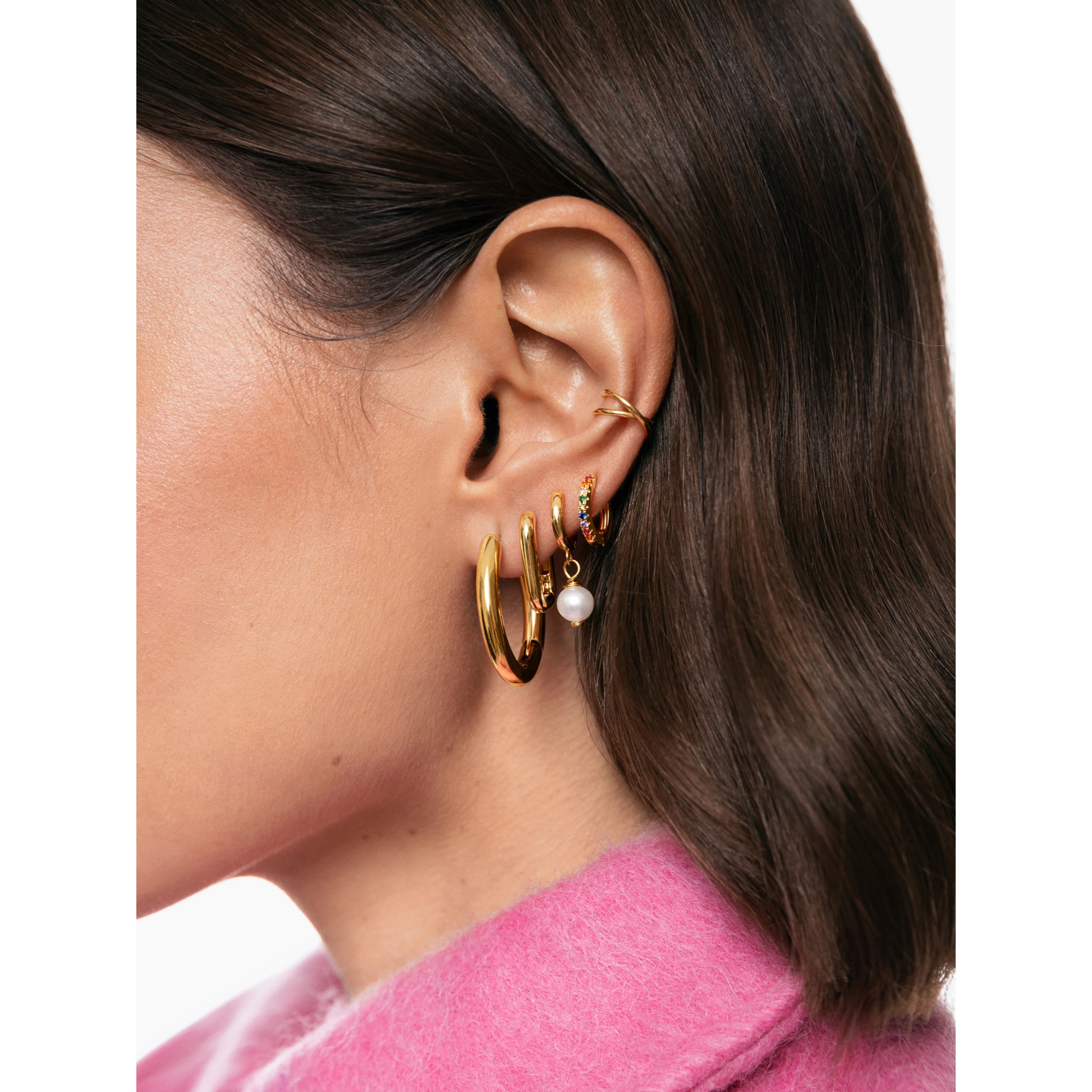 Pendientes Aro Colors Baño Oro
