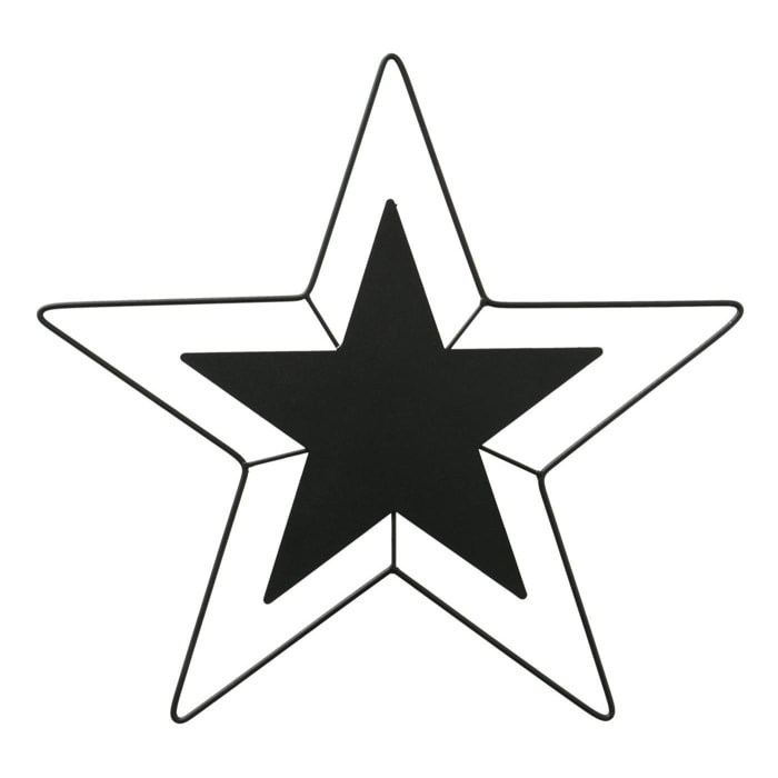 étoile de noËl cansis métal noire