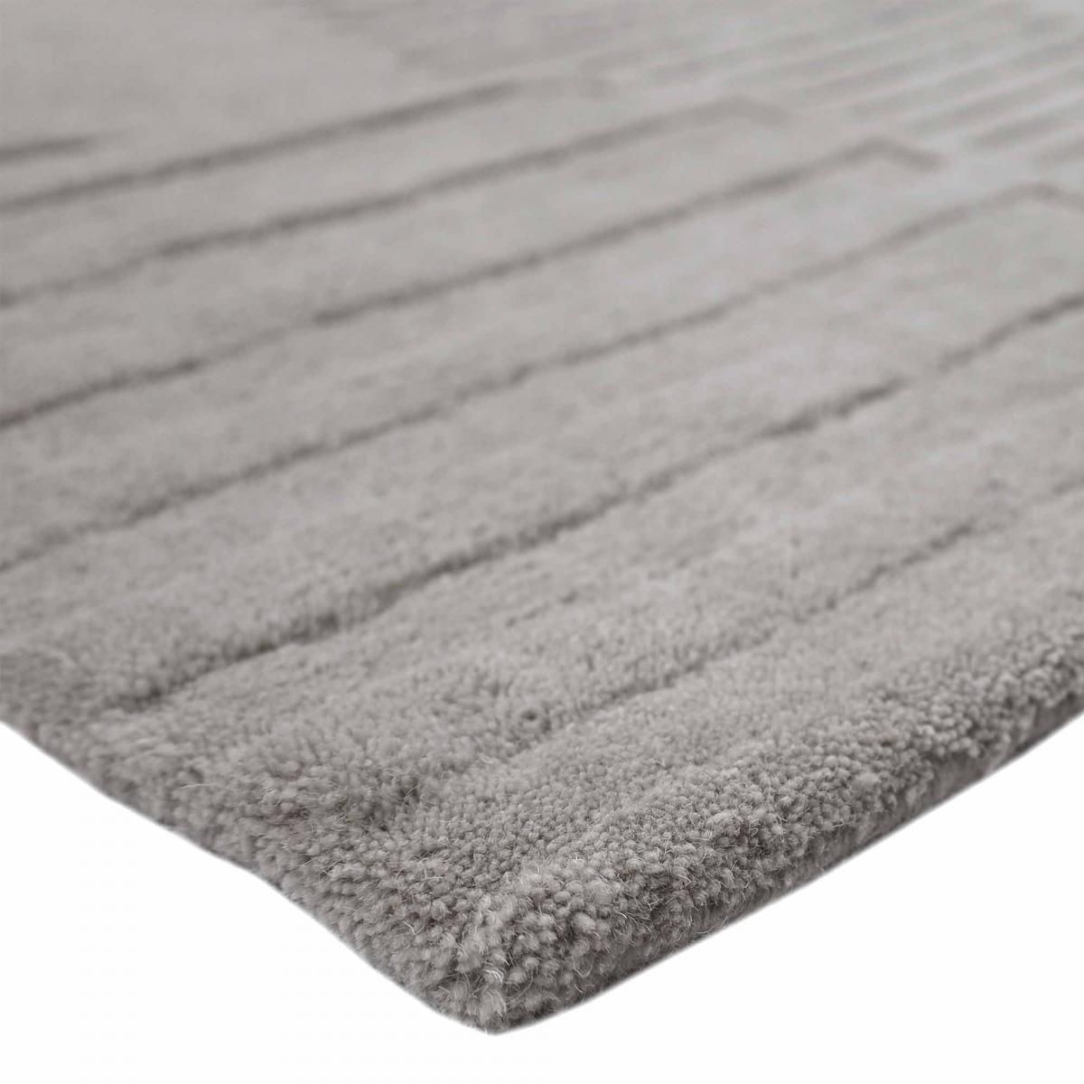 Tapis Salon Motif Géométrique, Tufté Main En Laine, KITO, Confort