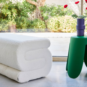 Banc design revêtement bouclette 1-2 places SASHA