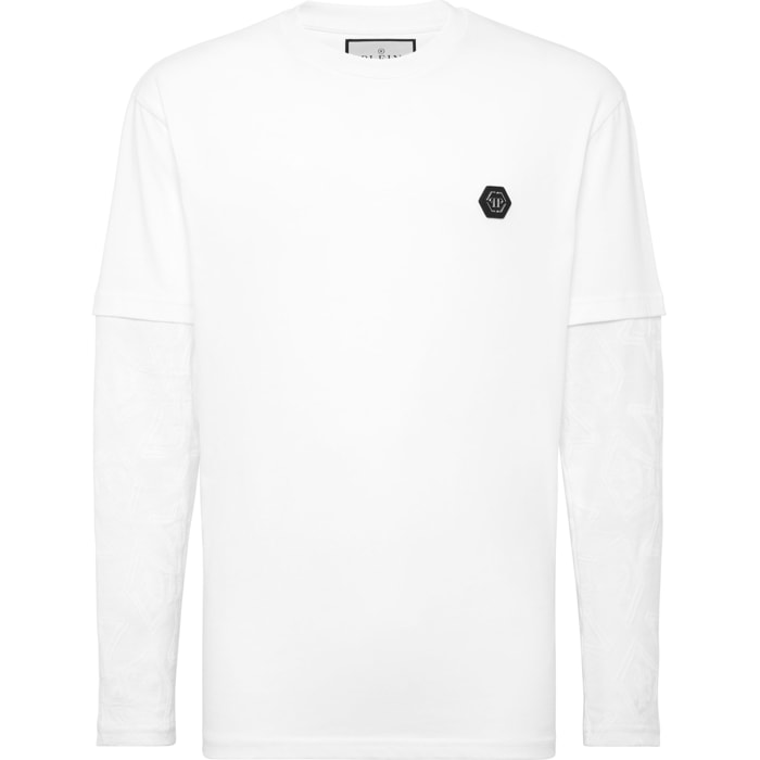 PHILIPP PLEIN T-Shirt Round Neck Ls CREST