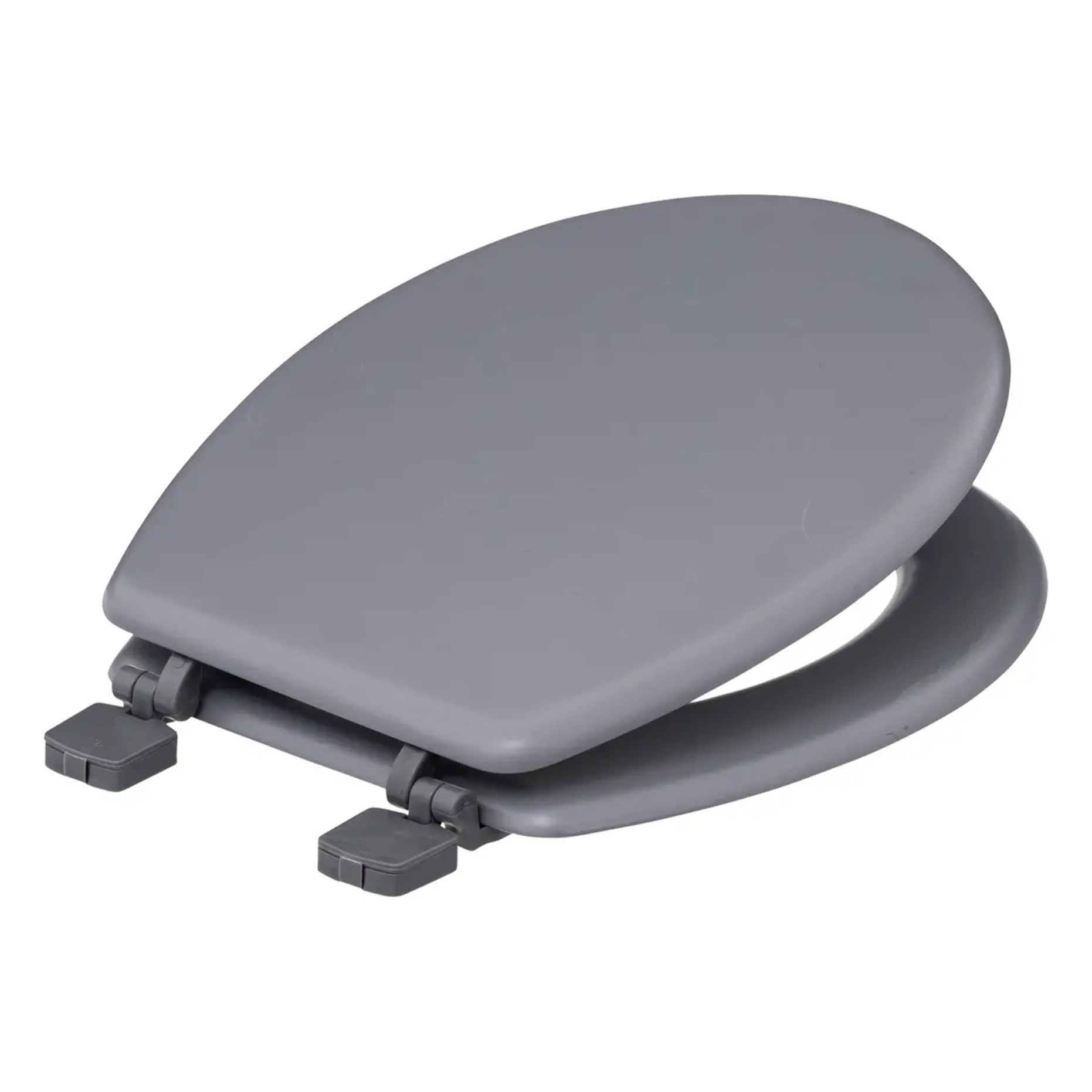 Abattant WC "Colorama" gris en bois laqué