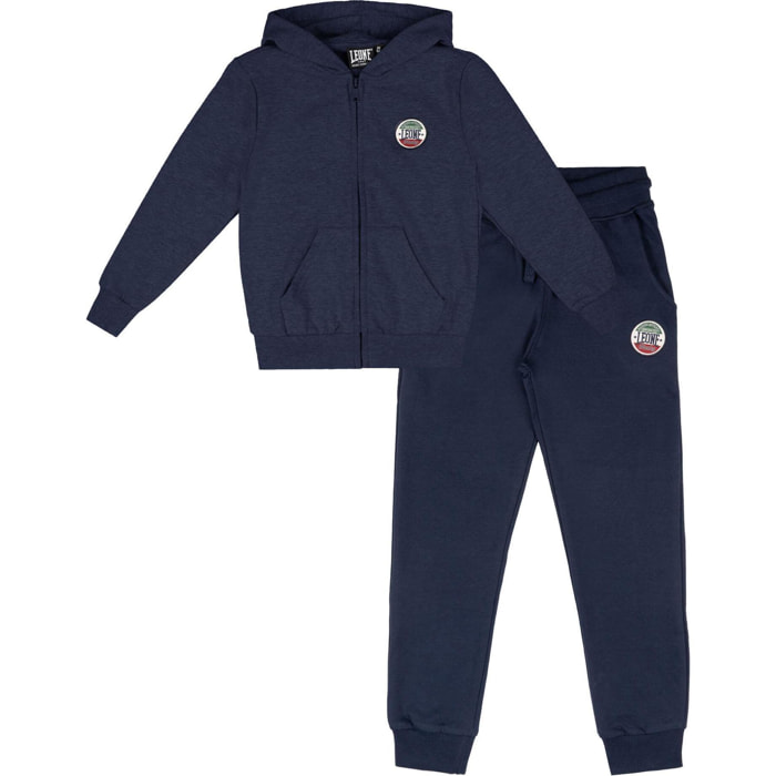 Tuta invernale da bambino con cappuccio e zip "Italy"