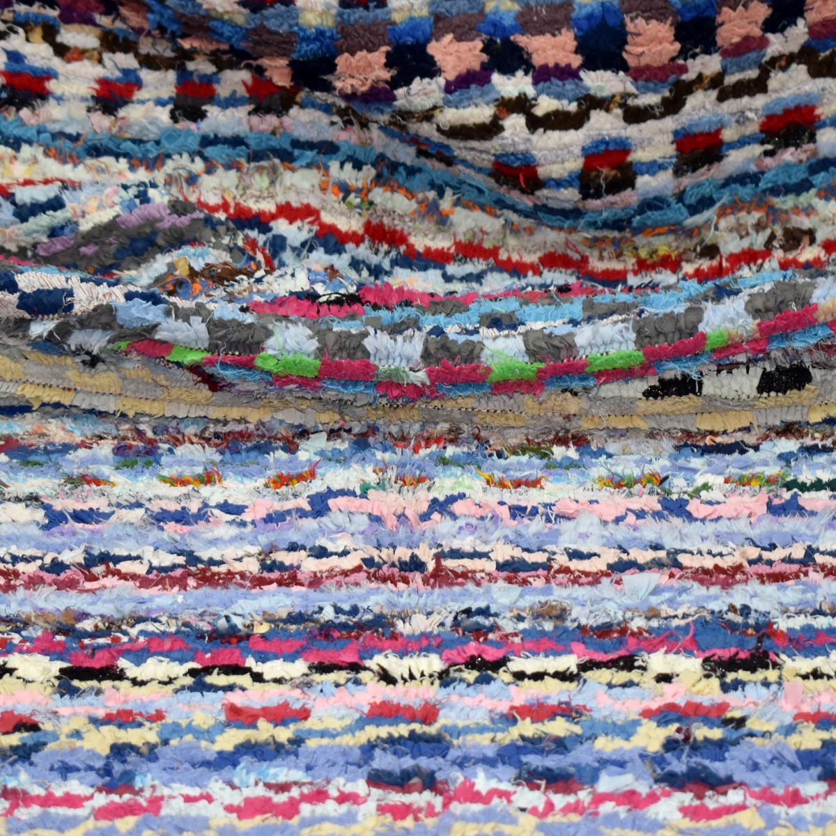 Authentique tapis Berbère Becharouite, entièrement noué main au Maroc