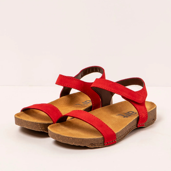 Sandalias 1119 NOBUCK RED/ I BREATHE color Red