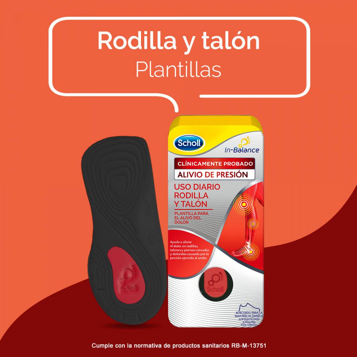 PACK SCHOLL PLANTILLA IN-BALANCE ALIVIO DOLOR ROD&TALON L 2 PARES