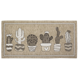 TAPPETO DA CUCINA CACTUS VISONE 57X115 CM