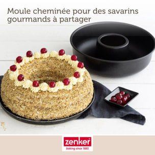 Set de moule à cakes 30,5 x 11,5 cm et moule à savarins 28 cm Zenker Black Metallic