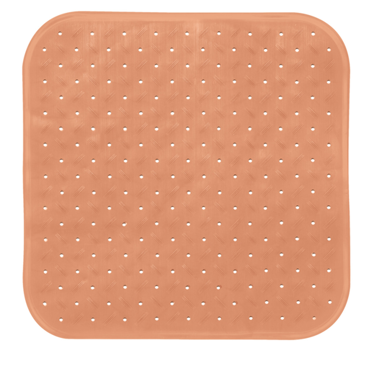 MSV Tapis Fond de douche antidérapant Caoutchouc CLASS 54x54cm Pêche