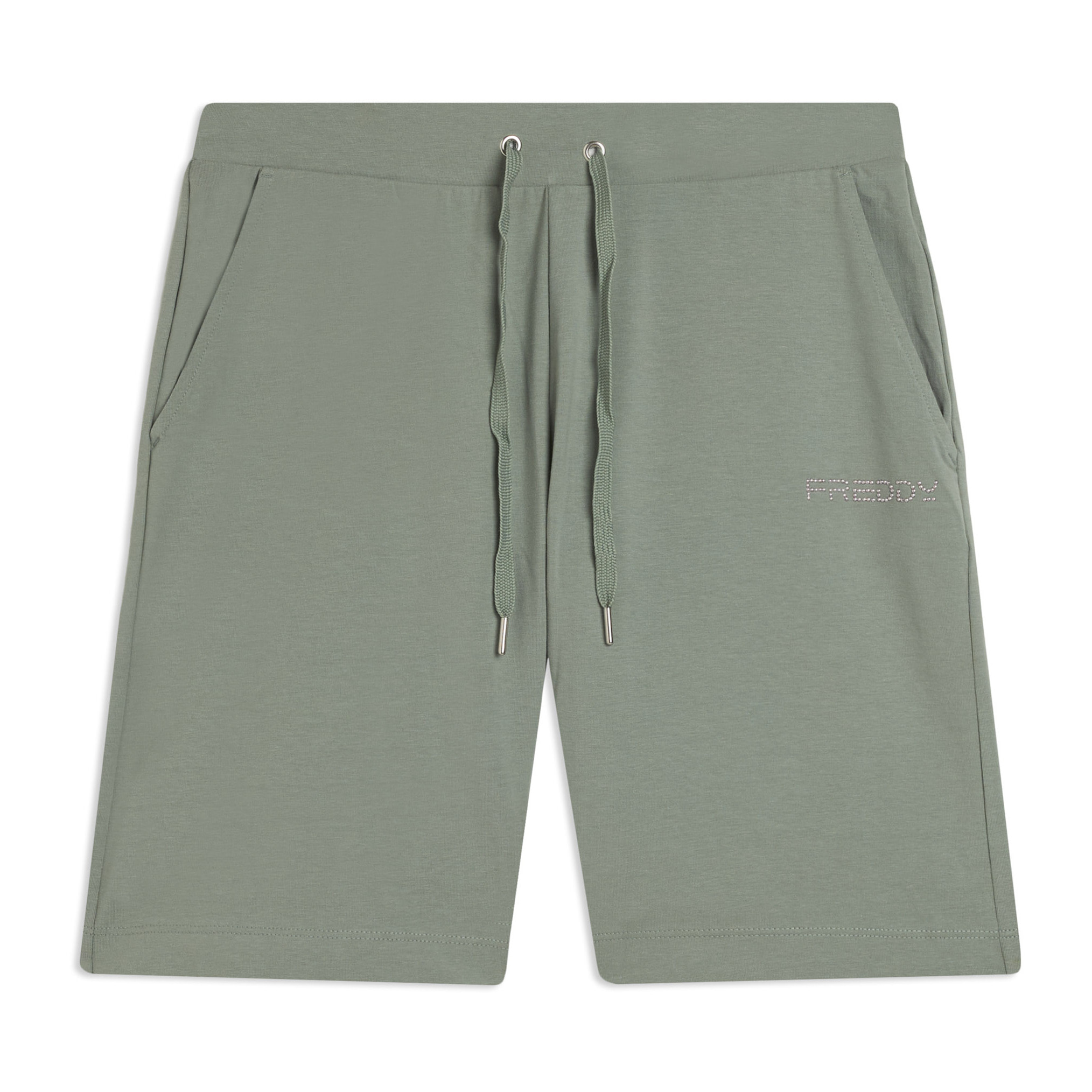 Pantaloni Corti in Jersey con Coulisse e Logo FREDDY