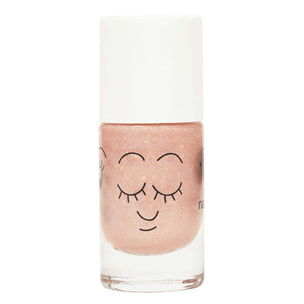 Peachy - Vernis Enfant Formulé à Base d'Eau - Pêche Pailleté 8 ml