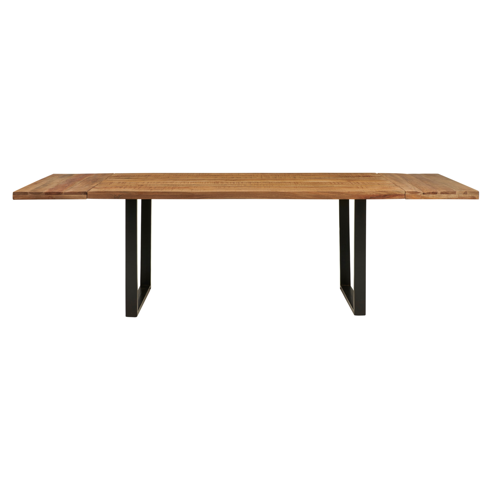 SAWYER -TAVOLO PRANZO IN LEGNO E METALLO PROLUNGHE ESTRAIBILI - misura 175X90X76