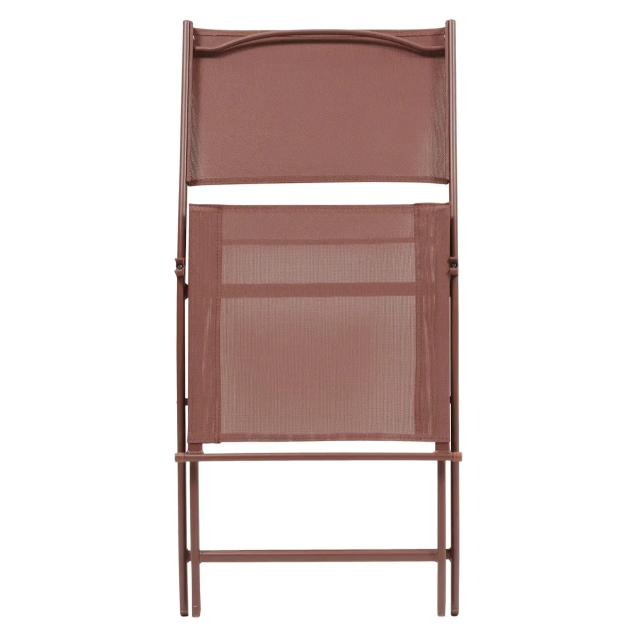 Lot de 4 chaises de jardin Modula pliables acajou