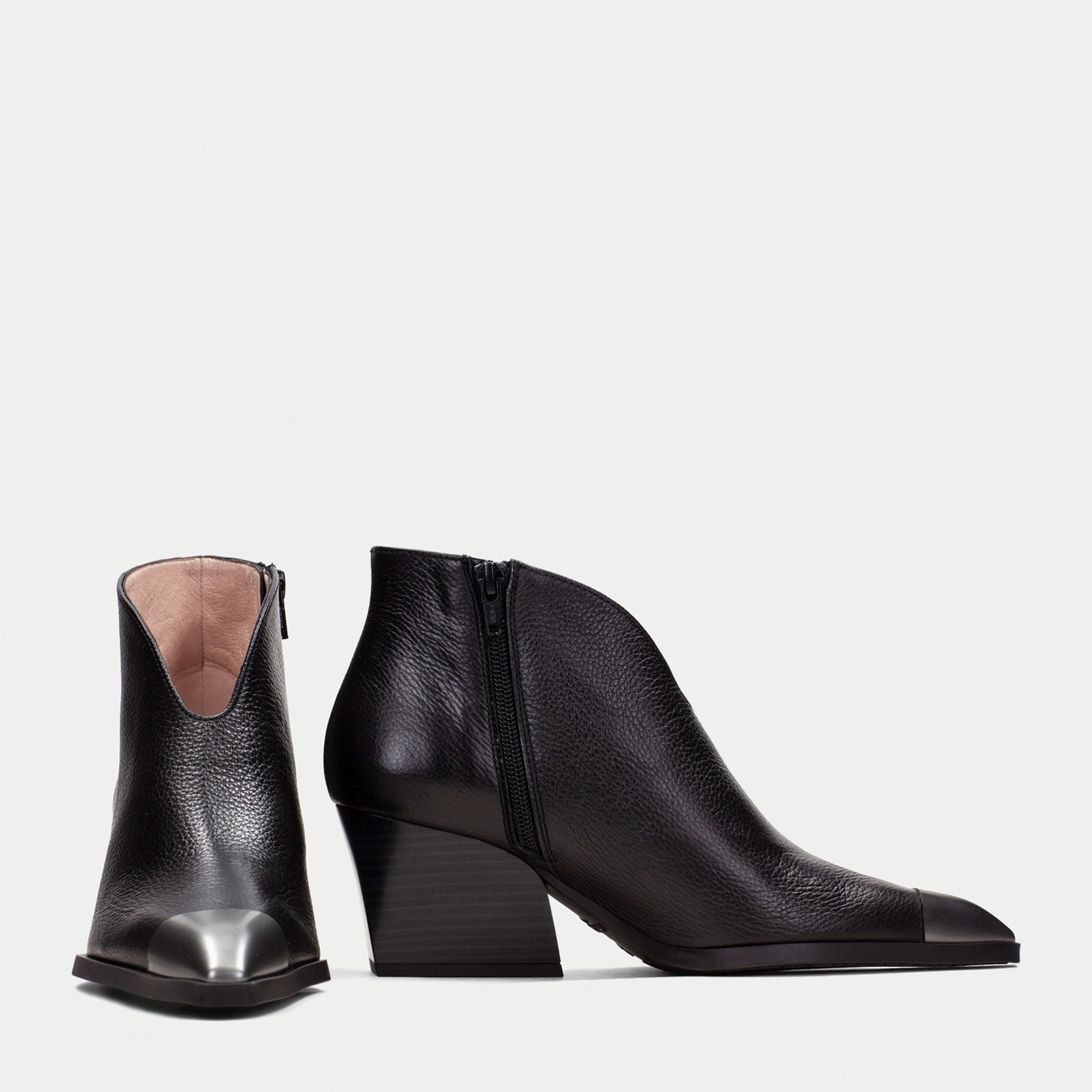 Botin Sidney Negro 6 cm