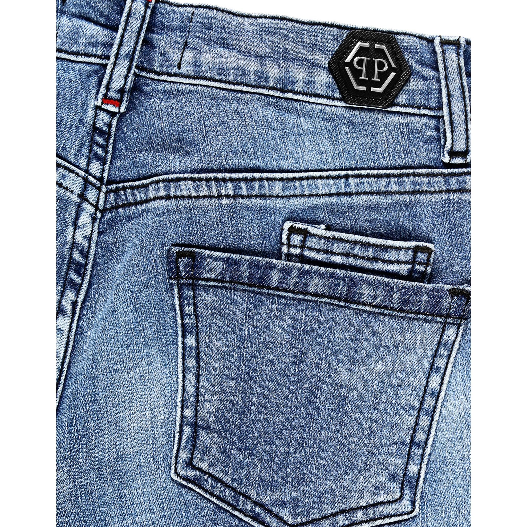 PHILIPP PLEIN Denim Trousers ICONIC PLEIN
