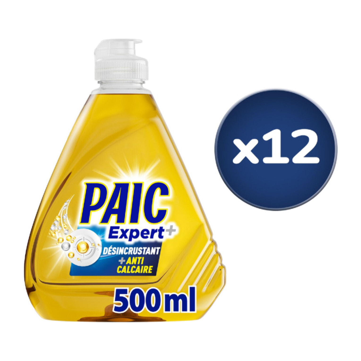 Pack de 12 - Liquide Vaisselle Paic Expert anti calcaire - 500ml