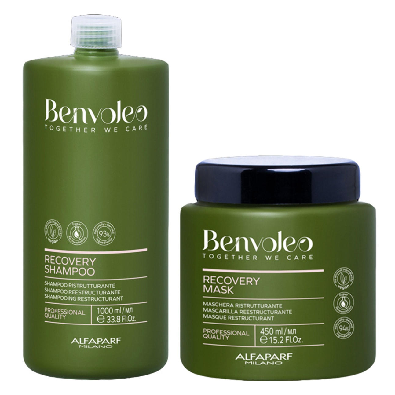 ALFAPARF MILANO Kit Benvoleo Recovery Shampoo 1000ml + Mask 450ml