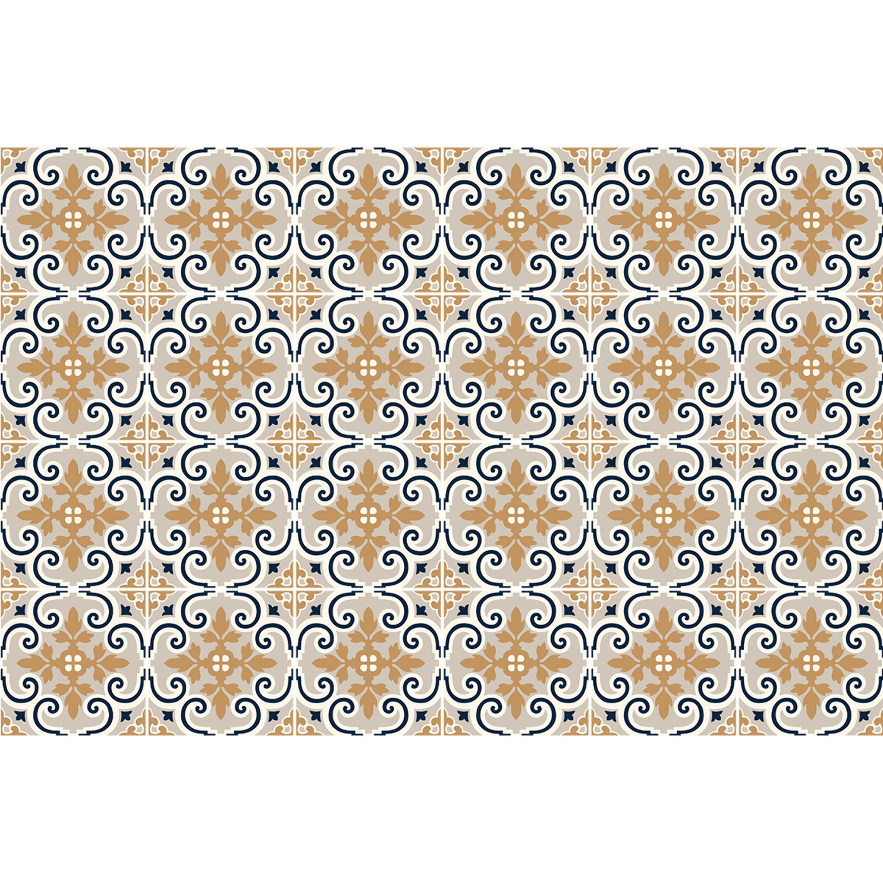 Stickers muraux - Sticker Mural Carrelage adhésif Cuisine Salle de Bain - 24 STICKERS CARRELAGES AZULEJOS GUSTAVIE