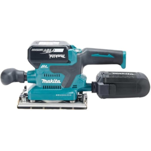Ponceuse vibrante 18V LXT ® - MAKITA - avec 2 batteries 18V 5Ah - chargeur - MAKPAC - DBO382RTJ