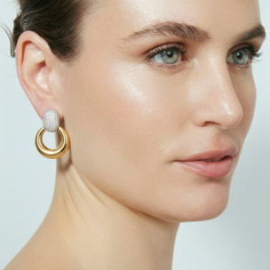 Pendientes Cymui acabado oro amarillo 18k