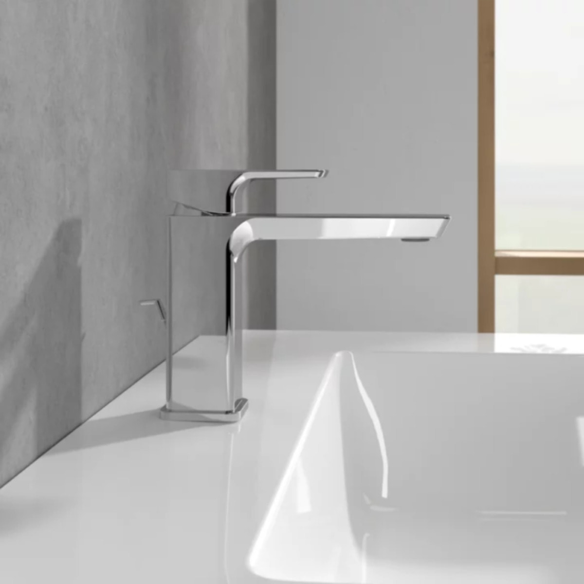 Villeroy & Boch Subway 3.0 Robinetterie monocommande pour lavabo avec dispositif de vidange à tirette, Matt Black