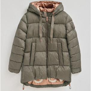 Chaqueta Ingrid verde militar con logo Polo Club