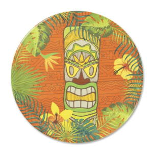 Set 6 Piatti Pizza Excelsa – Tiki, Porcellana Multicolore