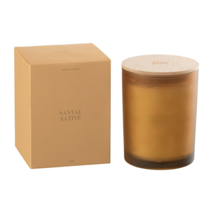 J-Line bougie parfumée Accords Essentiels - Santal Satiné - jaune - 52H
